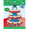Joyful Snowman Christmas Cupcake Tree Cake Stand