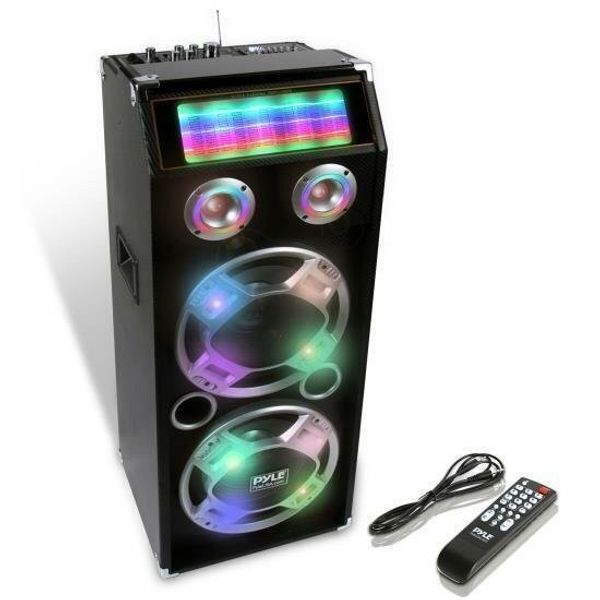 Pyle 500W Bluetooth 2-Way PA Speaker System w/Portability & SD Card PSUFM1035A