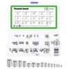 sourcing map 75Pcs Threaded Inserts, 10 Sizes Stainless Steel 303 Screw Thread Sleeves Thread Repair Insert for Mechanical Equipment