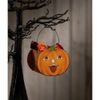 Bethany Lowe Mr. Pumpkin Bucket Mini, Orange
