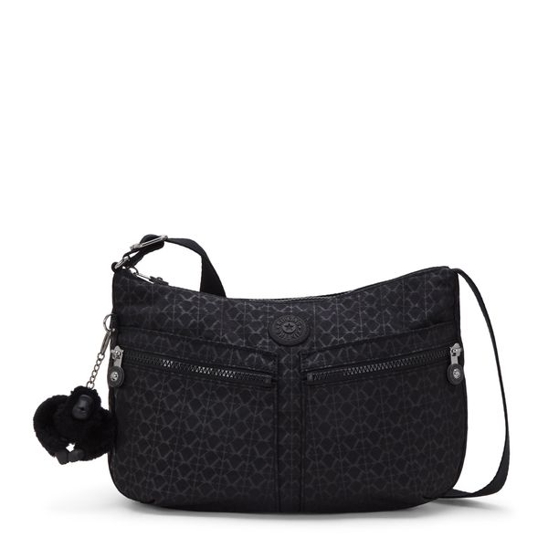Kipling IZELLAH Medium crossbody, Signature Emb (Black)