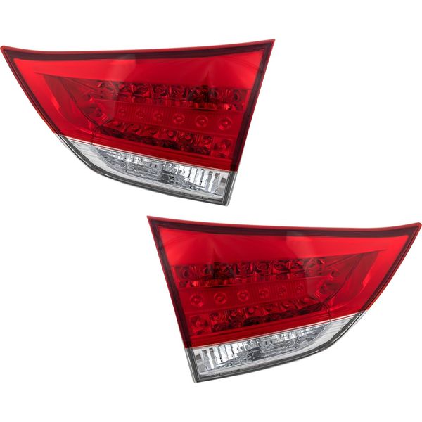 Pair Tail Light for 2011-2012 Toyota Sienna Driver & Passenger Side Inner