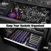6PC Magnetic Socket Organizer Sets Aluminum Alloy Socket Rail Holder