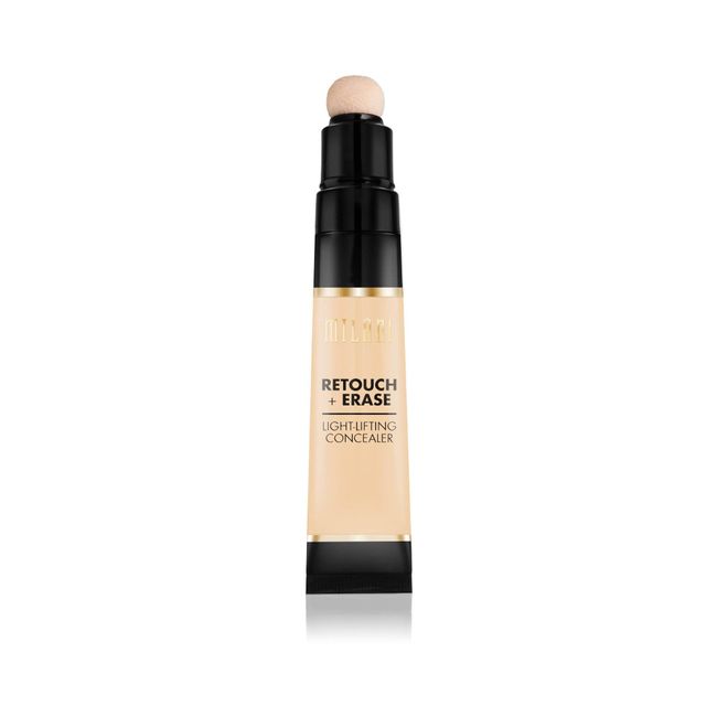 Milani Retouch + Erase Light-Lifting Concealer - Light (0.24 Ounce) Cruelty-Free Liquid Concealer with Cushion Applicator Tip to Cover Dark Circles, Blemishes & Skin Imperfections