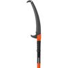 Manual Pole Saw Extendable Tree Pruner 7.3-27ft Fiberglass Pole Hook Knife