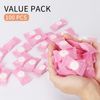 Classycoo Compressed Towel 100 PCS Mini Tablets Disposable Portable Face Towel Cotton Coin Tissue for Travel, Camping, Hiking, Sport, Beauty Salon, Home Hand Wipes and Other Outdoor Activities Pink