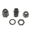 LINKSOLAR Weatherproof ABS Solar Double Cable Entry Gland,Curved Cable Connector