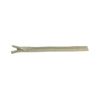 25cm Adjustable Length Invisible Zip - Cream, 5 Pieces