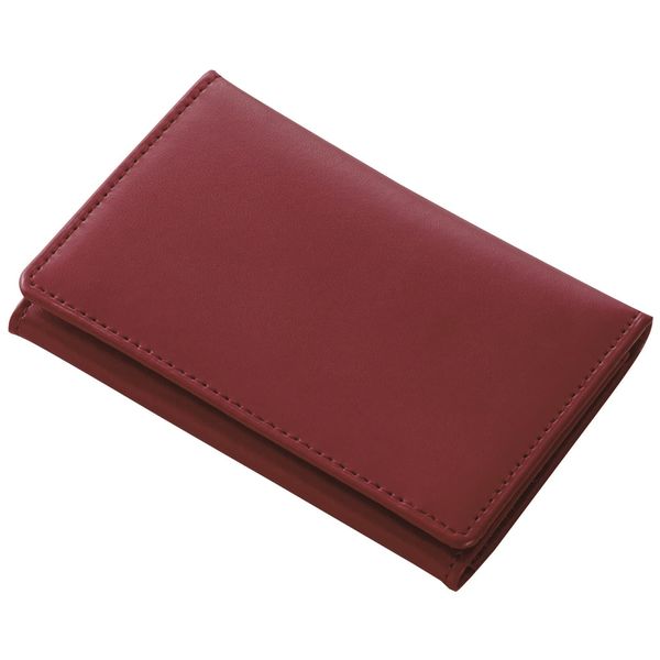 Raymei Fujii GLN1055Z Business Card Holder Gloire with Memo Holder Leather Wine