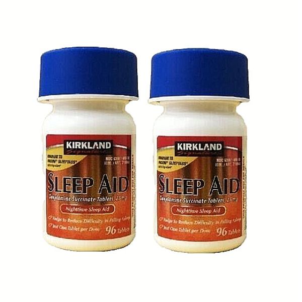 NEW Kirkland Sleep Aid 25mg 192 Tabs USA Seller Fresh Stock