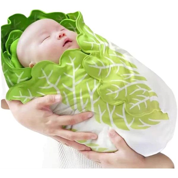 TAIYHGYF Baby Swaddling Vegetables Summer Gauze Baby Baby Cling Comforter Chinese Cabbage Swaddling Nursing Cape