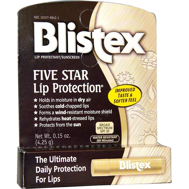 4 Pack Blistex 5 Star Lip Protect Size .15 Ounce