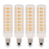 [4 Pack] LED E11 T6 JD 8W 120V 75W 80W Replacement Light Bulbs 3000K Soft White