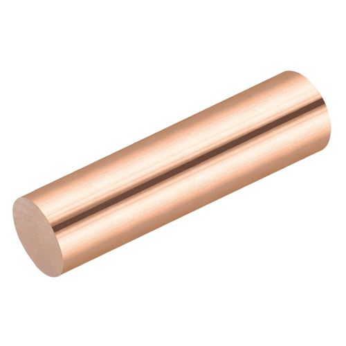 MECCANIXITY 1 Pack Pure Copper Round Rod 25mm/0.98 Inch Diameter 100mm/4 Inch Length Solid Copper Rod Lathe Bar Stock for DIY Metal Craft Metal Working Hobbies