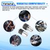 Yetaha 3PCS Tap Socket Set, Adjustable Tap Sockets with 3/8" Socket Adapter, Tap Extractor tool, Suitable for Taps, Reamers, Screw Extractors