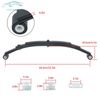 5000lb 5K Trailer Axle Suspension Kit 2500lb Leaf Double Eye Spring with Hanger