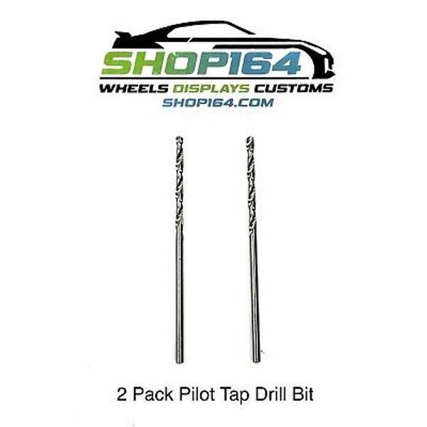 2 Pack of 2-56 Size Pilot Hole Drill Bits For Hot Wheels Tap For Customizing