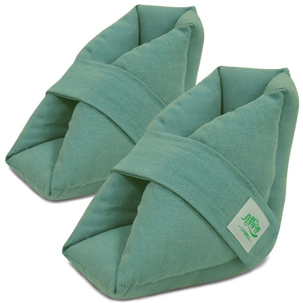 Nursing Care, Prevents Bedsores, Heel, Foot, Ankle, Heel, Cushion, Heel Support, Wheelchair, Foot Pillow, Protection, Assistance, Velcro 2 Piece Set