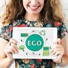 Biodegradable Nail Tips Short Almond Eco-Friendly False Nails Compostable Recycled Material Box Corn Fermentation Artificial Natual