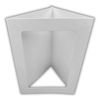 A6 White Rounded Oblong Aperture Card Blanks & Envelopes (5 Pack)