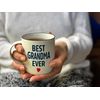 Triple Gifffted Best Ever Grandparents Gifts from Grandkids, Grandma and Grandad Coffee Mugs, Gift Idea on Christmas from Grandchildren, Grandson, Granddaughter, Mothers Day, Ceramic Cup, 380ML