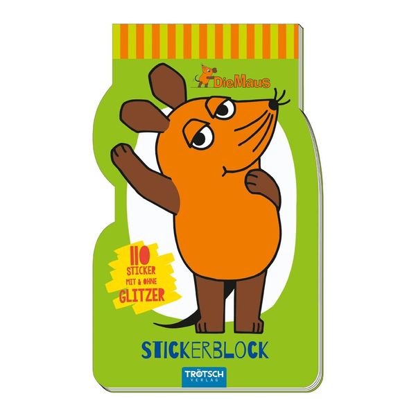 Trötsch Die Maus Stickerblock: Stickerblock Stickerbuch Beschäftigungsblock