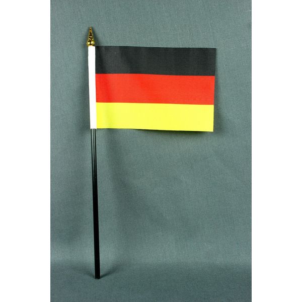 Buddel Bini Small Table Flag Germany 15 x 10 cm with 30 cm PVC Pole without Stand Base