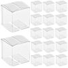 fogman Gift Box Transparent Plastic Packaging Present Clear 20 Piece Set (8 x 8 x 8 cm)