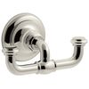 KOHLER K-72572-SN Artifacts Double robe hook, Vibrant Polished Nickel