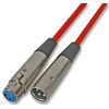 XLR Patch Lead, 1M, RED, HDMI Cables, Qty X 1 | AV21109