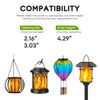 Solar Lights Replacement Top Panel Lantern: Flame Bulb for Lantern ​Light Replacement - for Mason Jar Lantern Outdoor Lights 3’ Diameter 2 Pack