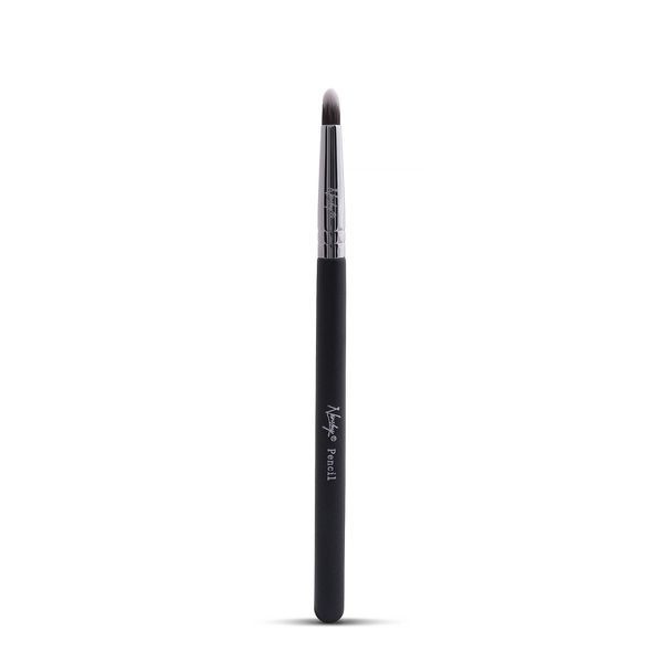 Nanshy Pencil Eye Makeup Brush with Pointed-Tip Vegan Synthetic Bristles Black Wooden Handle