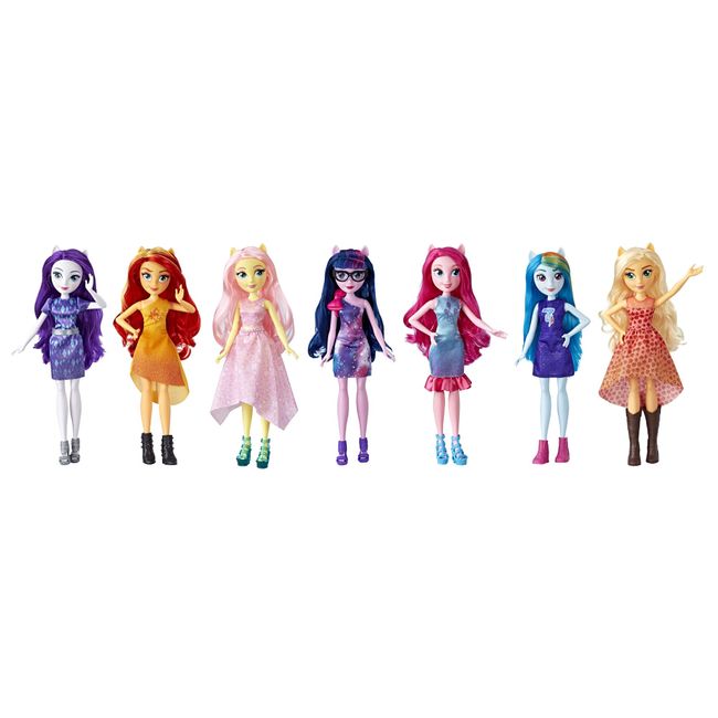My Little Pony Equestria Girls Friendship Party Pack, 7 Doll Pack with Removable Outfits & Shoes, Great Gift for Kids