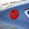 Makeup Lipstick Mascara Eyeliner Pattern Automotive Car Window Locker Circle Bumper Sticker