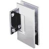 CRL Geneva Series Chrome Wall Mount Short Back Plate Hinge (Standard Model)