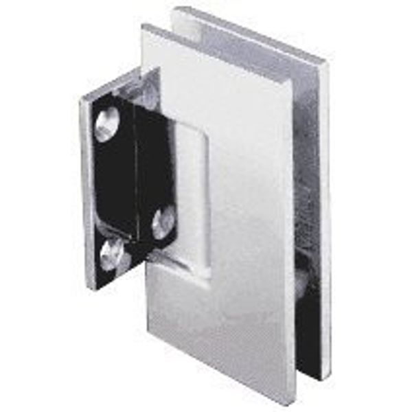 CRL Geneva Series Chrome Wall Mount Short Back Plate Hinge (Standard Model)