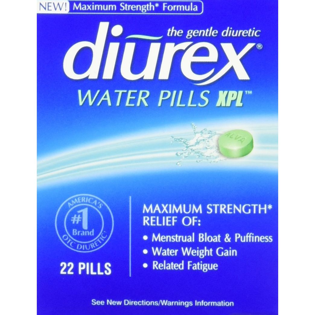 Diurex Water Pills + Pain Relief - Relieve Water Bloat, Cramps, & Fatigue -  42 Ct