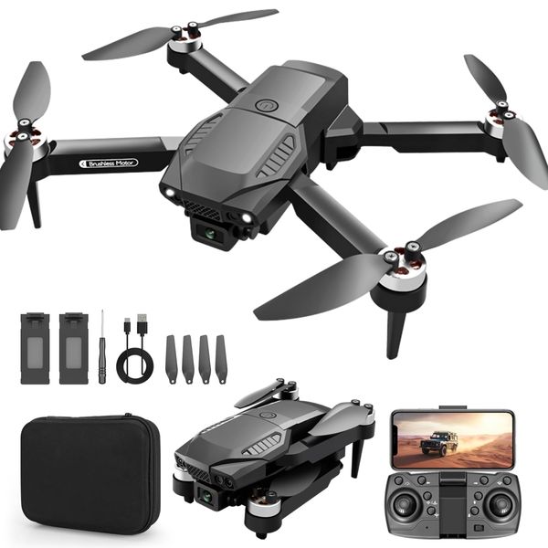 Drones with Camera for Adults 4k Camera Brushless Motor 35+min One Key Start Wifi Drone Toys for Beginner kids Adults Gifts for Boys and Girls