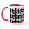 CafePress Bright Pretty Folwer Pattern Mug 11 oz (325 ml) Ceramic Coffee Mug