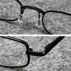 KoKoBin Metal frame Reading Glasses Portable Spring Hinge Reading Unisex reader with glasses case(black，+2.5