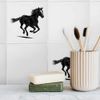 'Horse Running ' 108mm Square Ceramic Tile (TD00031369)