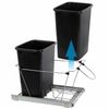 Pull Out Trash Kitchen Double Garbage Can Under Cabinet Waste Container 35 Quart