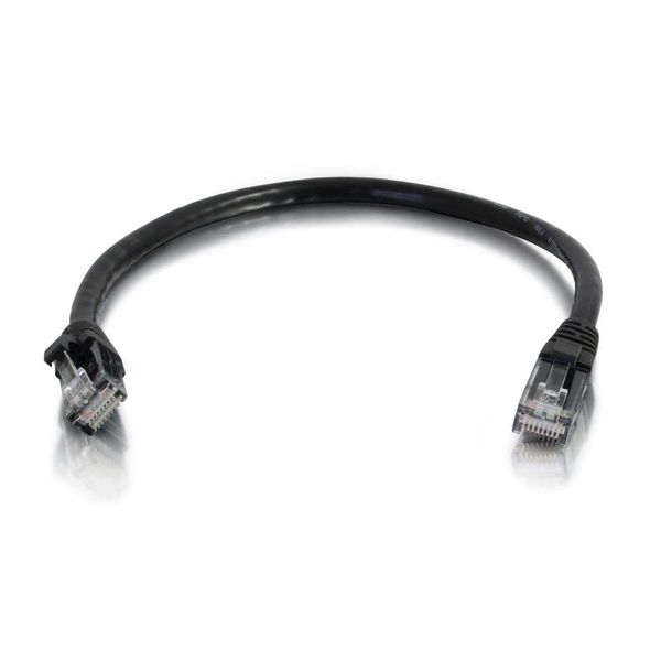 C2G 83179 0.3m Cat5e Booted Unshielded (UTP) Network Patch Cable - Black