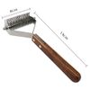 AIDIYA Dog Pill Remover, Cat Comb, Pet Comb, Pilling & Unwanted Hair Removal, Stainless Steel, Pet Supplies, Removes Thick Hair Ties, For Dogs and Cats, For Long and Short Hair, (Twin Sides)