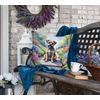 Caroline's Treasures Spring Path Throw Pillow, 18Hx18W, Border Terrier 6574