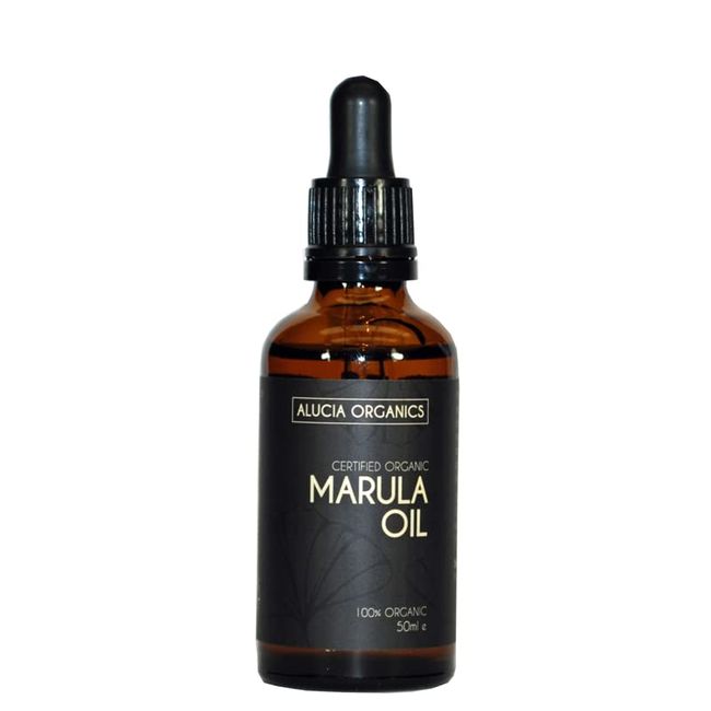 Alucia Organics Certified Organic Marula Oil 50ml - Pure, Natural, Cold Pressed, Certified Organic, Vegan, Cruelty Free, for Skin, Face, Body, Hair, Massage