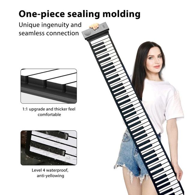 usb midi controller digital piano 88 key Flexible fold professional  elctronic piano keyboard