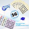 50-Pack EZ Reader Jumbo Bingo Cards for Bingo Game/Large Multicolor Bingo Sheets