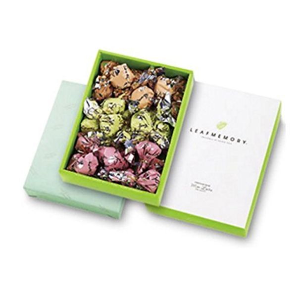 Monroir Leaf Memory Gift Box (Orange, Peach, Green, Approx. Equal (27 Pieces Total))