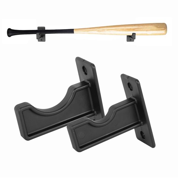 Hikeen Baseball Bat Wall Mount Baseball Bat Rack Baseball Bat Holder Bat Wall Mount Bat Display Rack Wall Mount for Horizontal Display